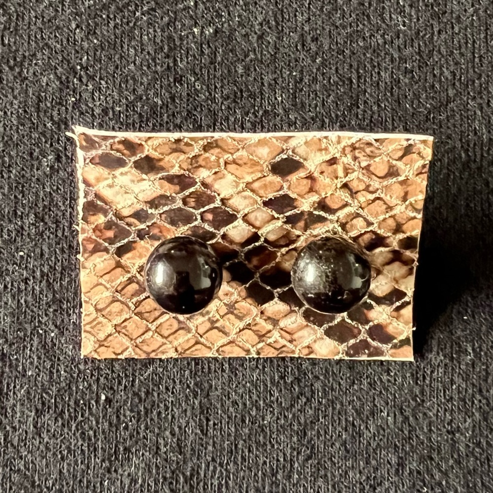 Black Ball Earrings